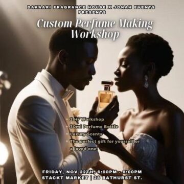 Dakaari Fragrance House and Jonah Events Present: Custom Perfume-Making Workshop