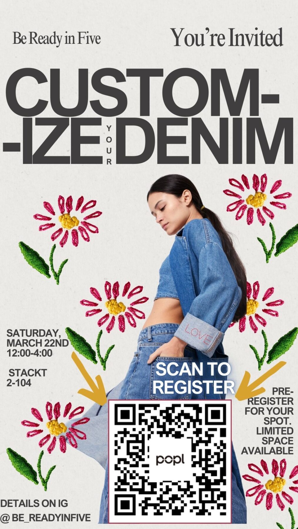 Customize YOUR Denim Event