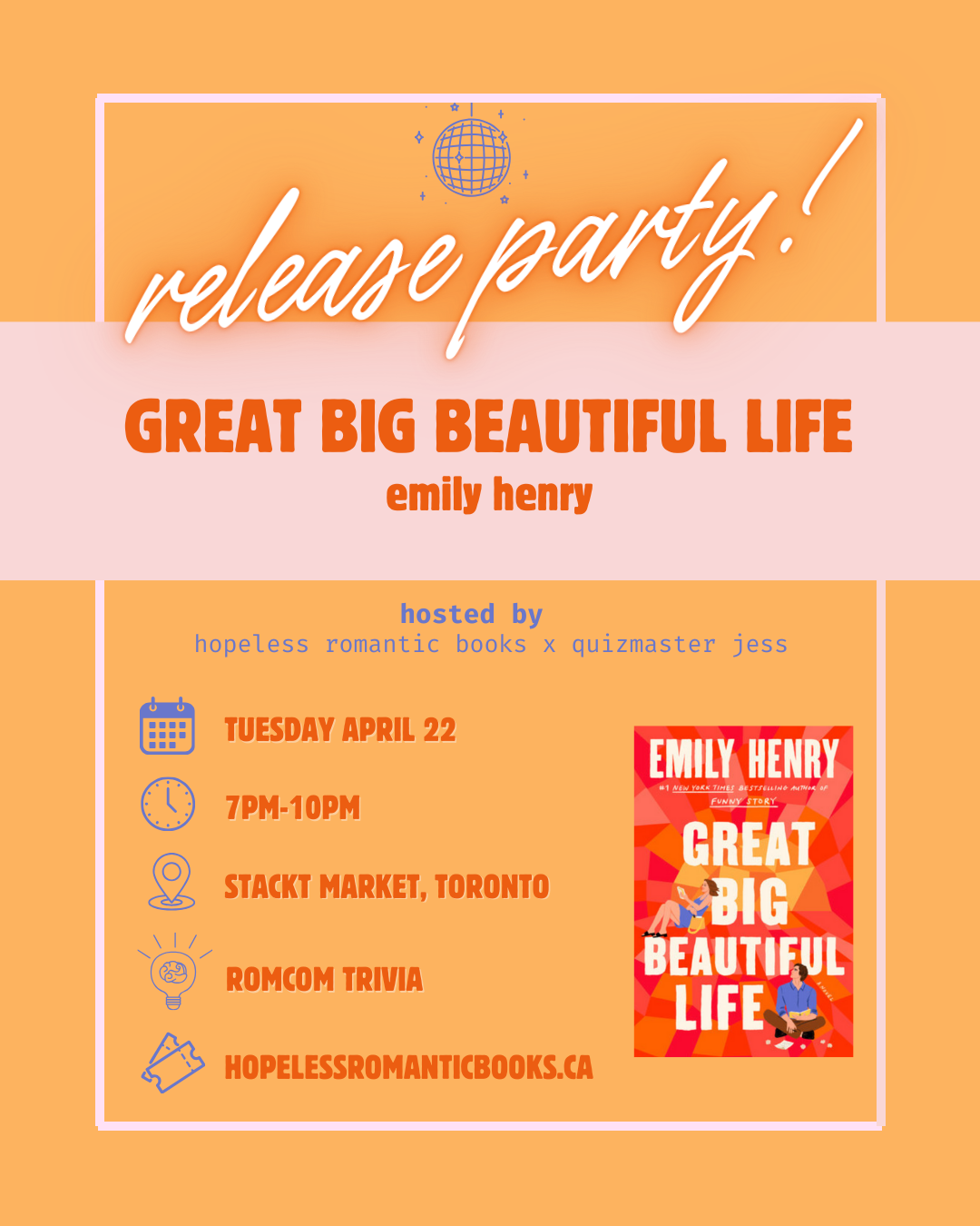 Great Big Beautiful Life Release Party