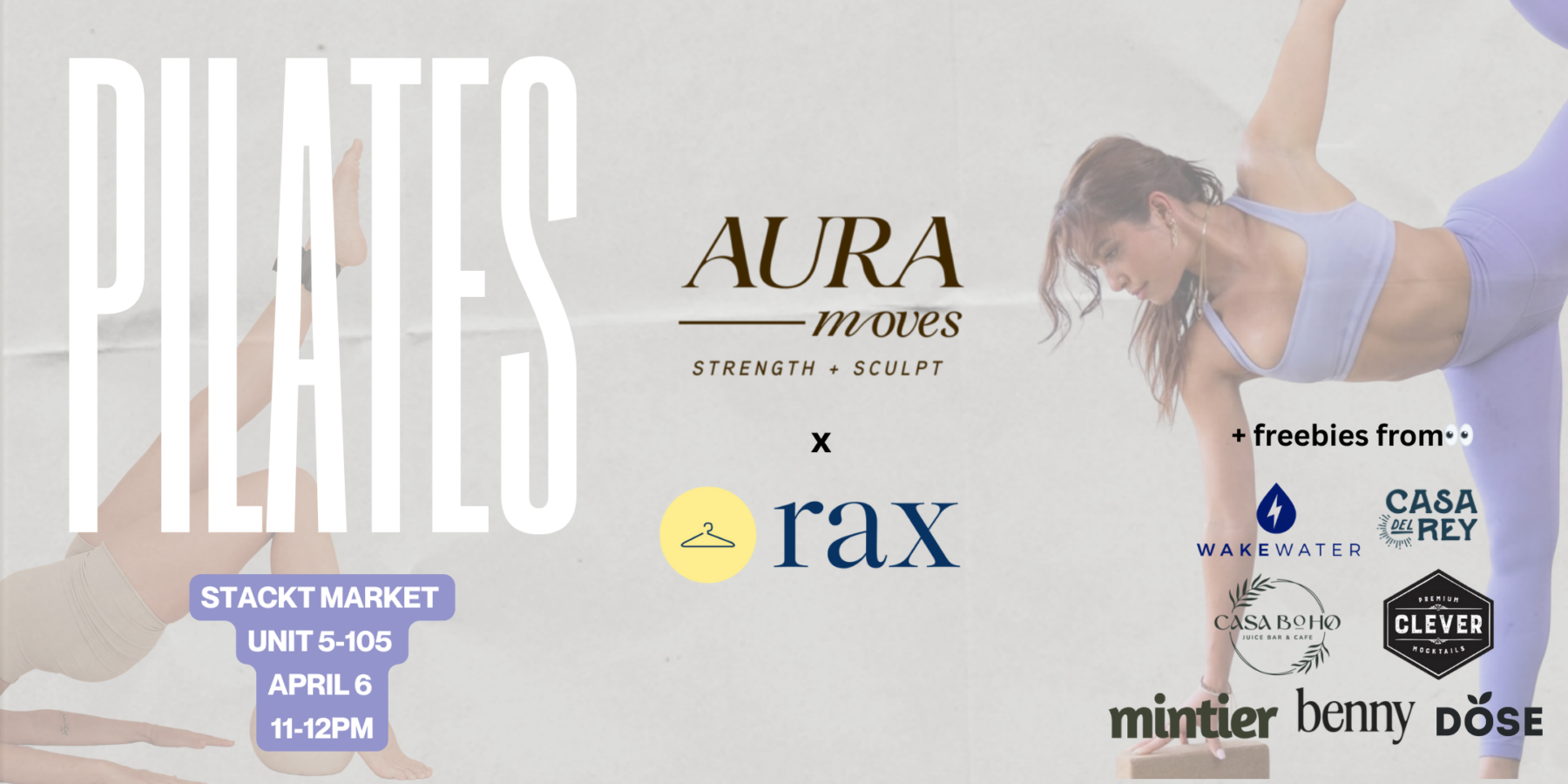 Sweat, sip and shop: Pilates class