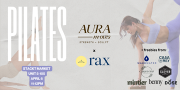Sweat, sip and shop: Pilates class