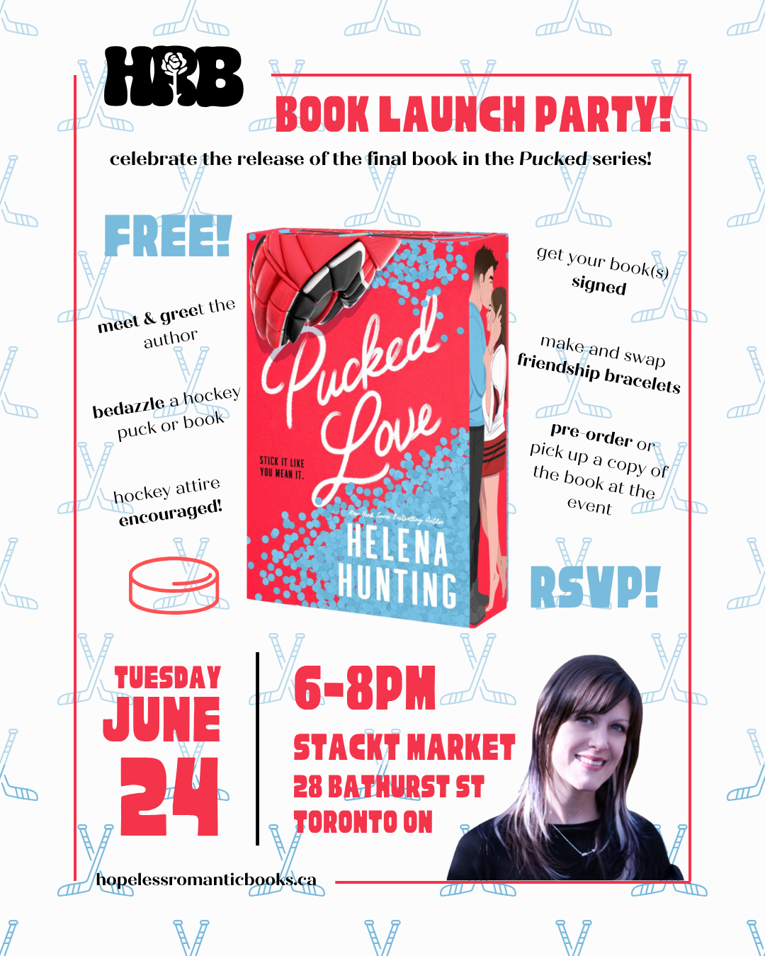 Pucked Love Launch Party with Helena Hunting