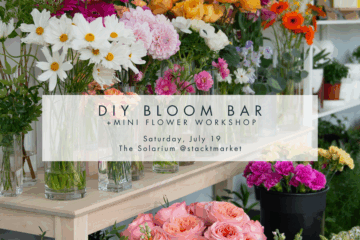 DIY Bloom Bar + Mini Workshop