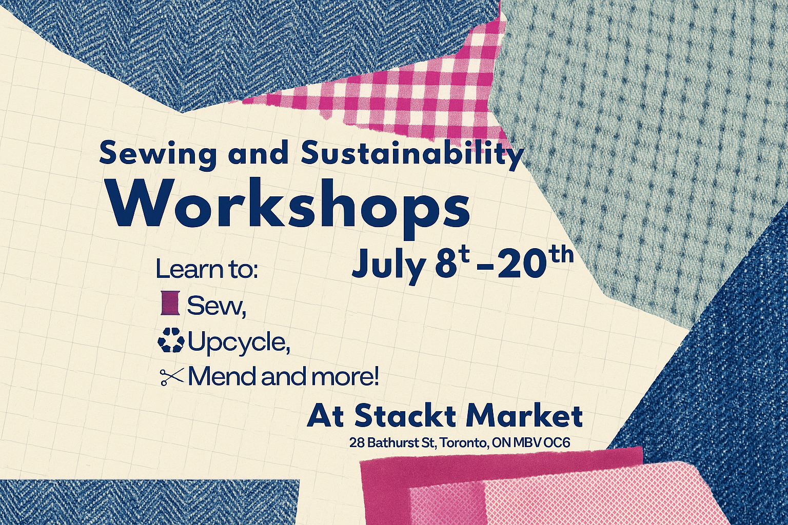 Sewing + Sustainable Fashion Workshops