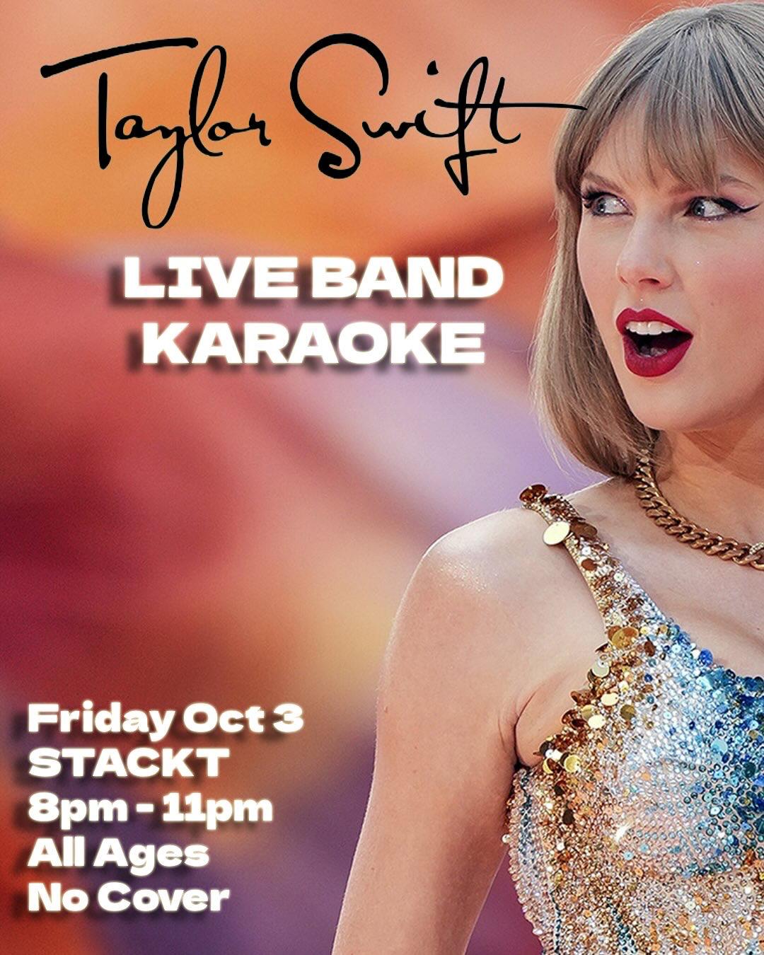 Live Music Series – Live Band Karaoke (Taylor Swift special edition)