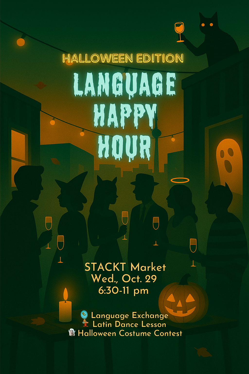 Language Happy Hour: Halloween Edition