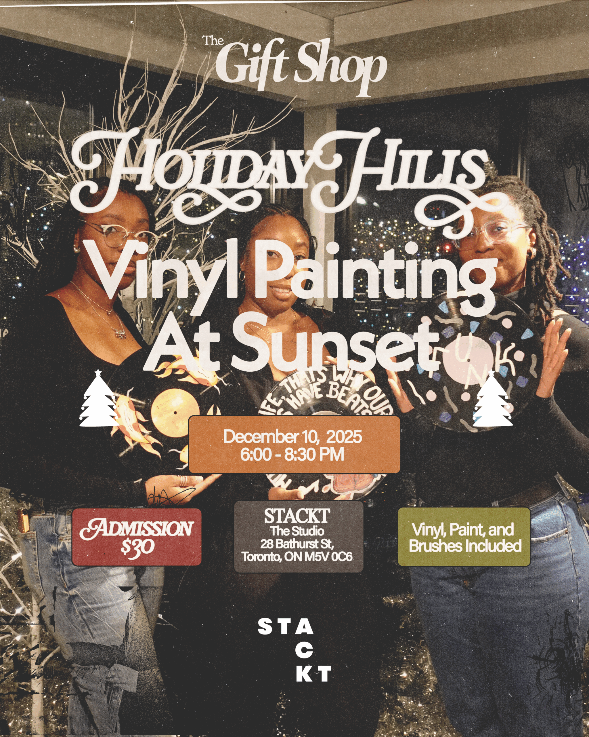 Holiday Hills: Vinyl Painting At Sunset