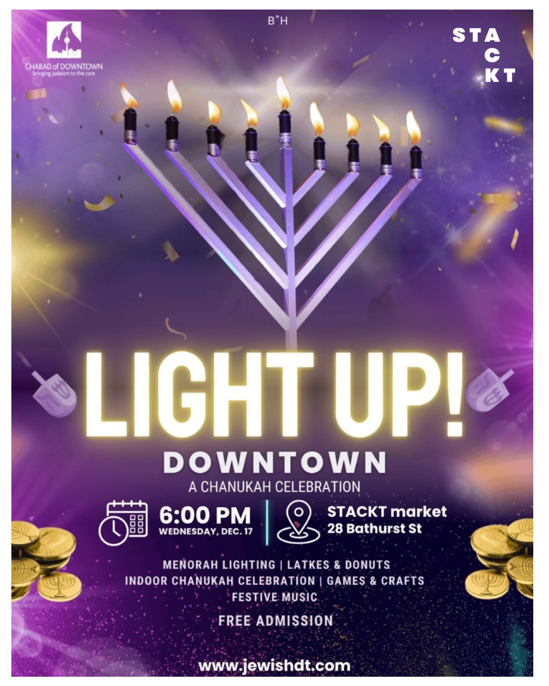 LIGHT UP! Downtown. A Chanukah Celebration