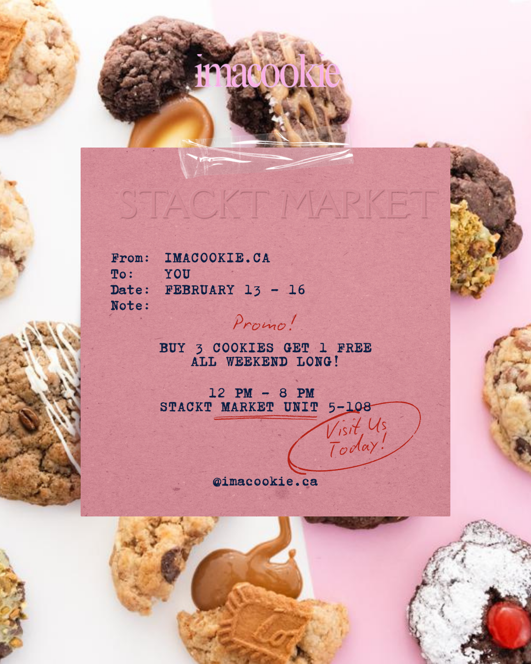 imacookie Long Weekend Promo