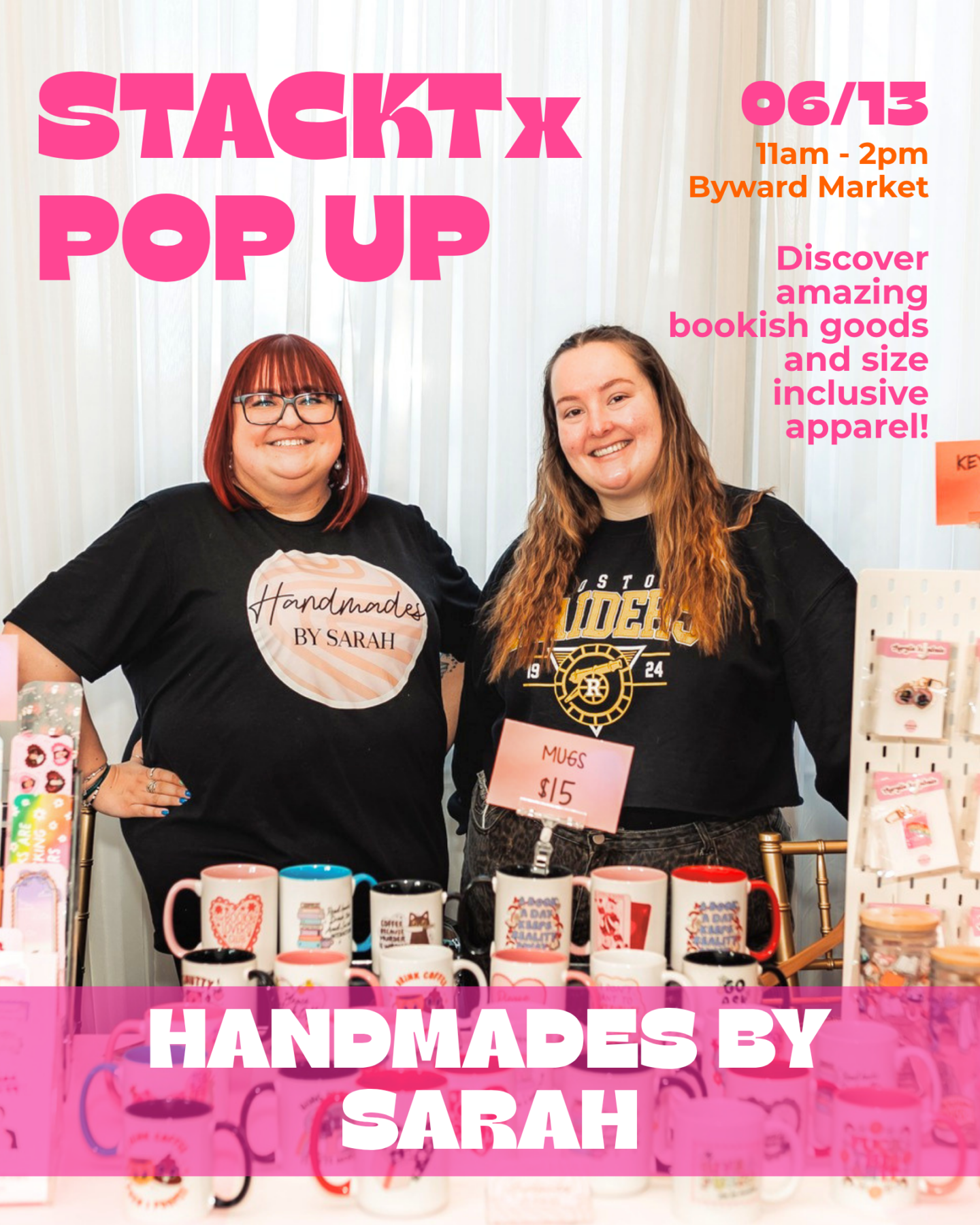 STACKTˣ Pop Up with Handmades by Sarah