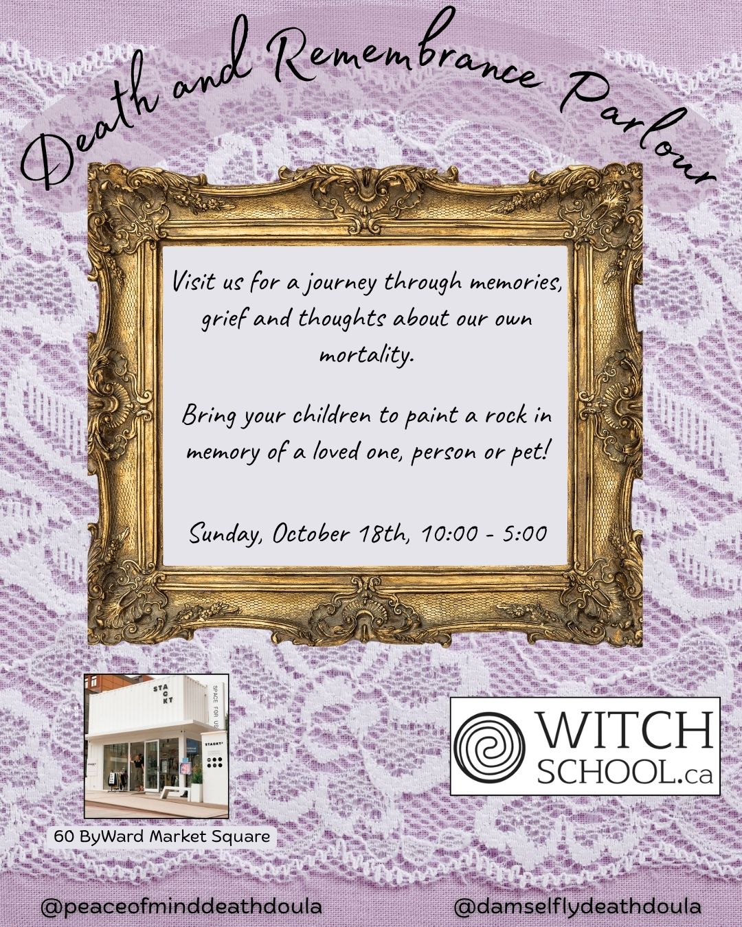 Death & Remembrance Parlour x Grief Garden @ WitchSchool.ca | Ottawa